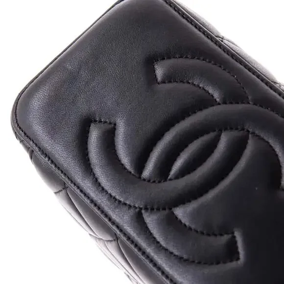 Chanel So Black Top Handle Vanity Case #243937C46B - Picture 7 of 8